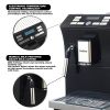 Fully Automatic Espresso Machine w/ Milk Frother;  Black