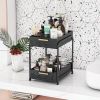 2-piece set; 2-layer storage under sink; farmhouse counter; suitable for storage under kitchen cabinets; suitable for bathroom sliding basket storage