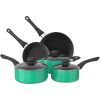 Aluminum Nonstick Cookware Set; Pots & Pans - 8 Piece Set